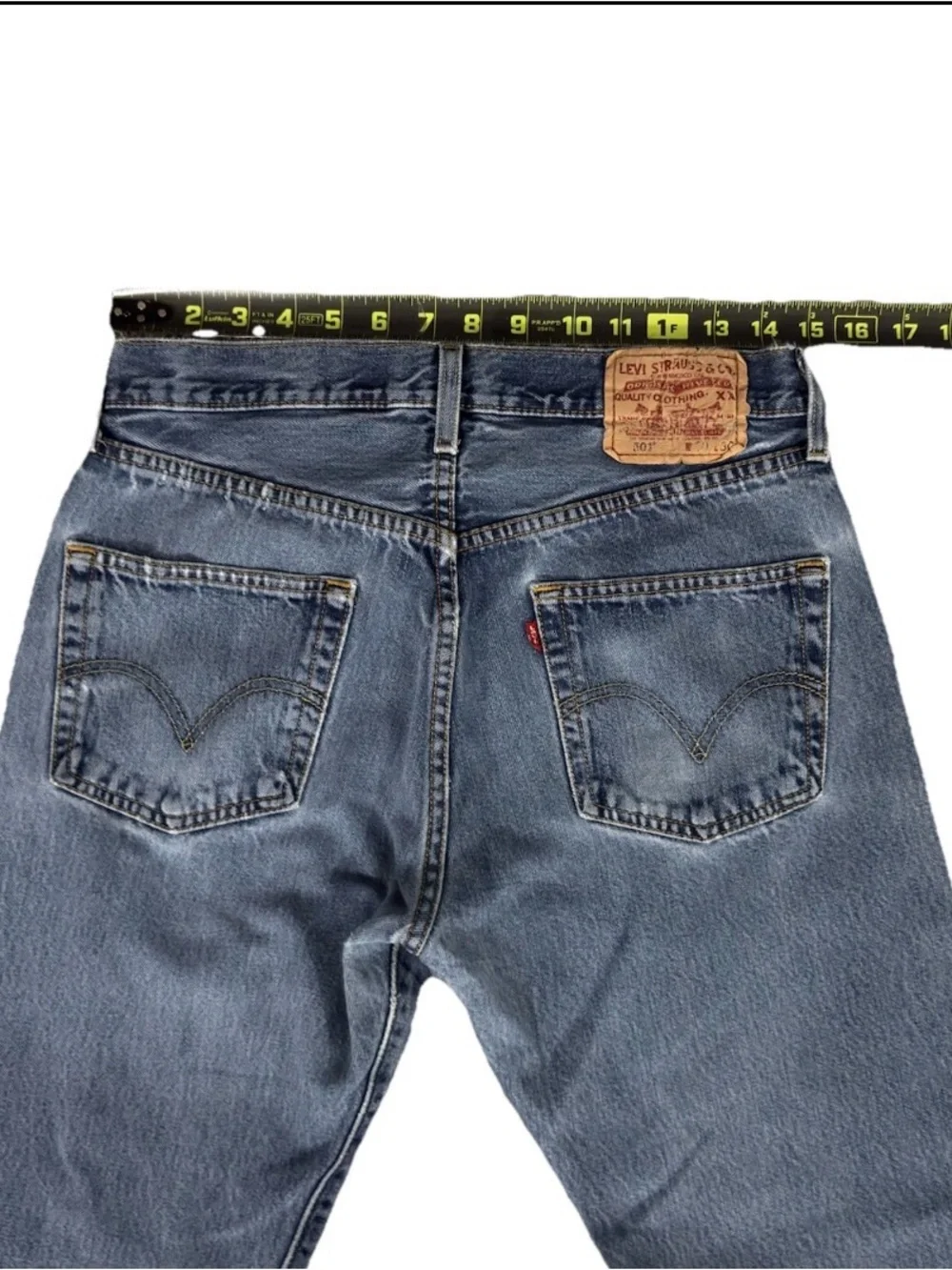 Vtg Levi's 501 Original Fit Jeans 30x30 Indigo Blue Button Fly 2005 USA Era